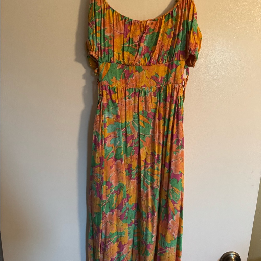 Lost + Wander Vibrant Floral Maxi Dress